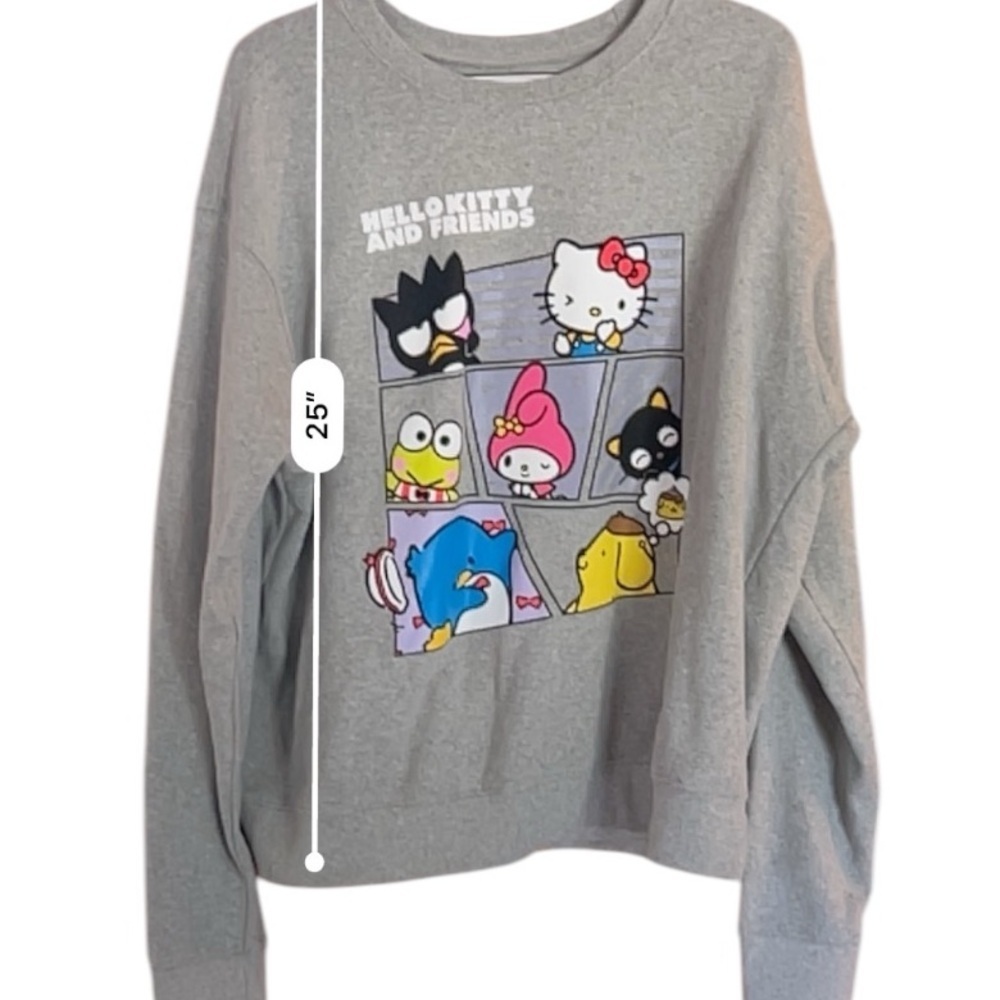 Sanrio hello kitty and friends Cotton Blend Long Sleeve Sweatshirt size XL - Picture 6 of 6